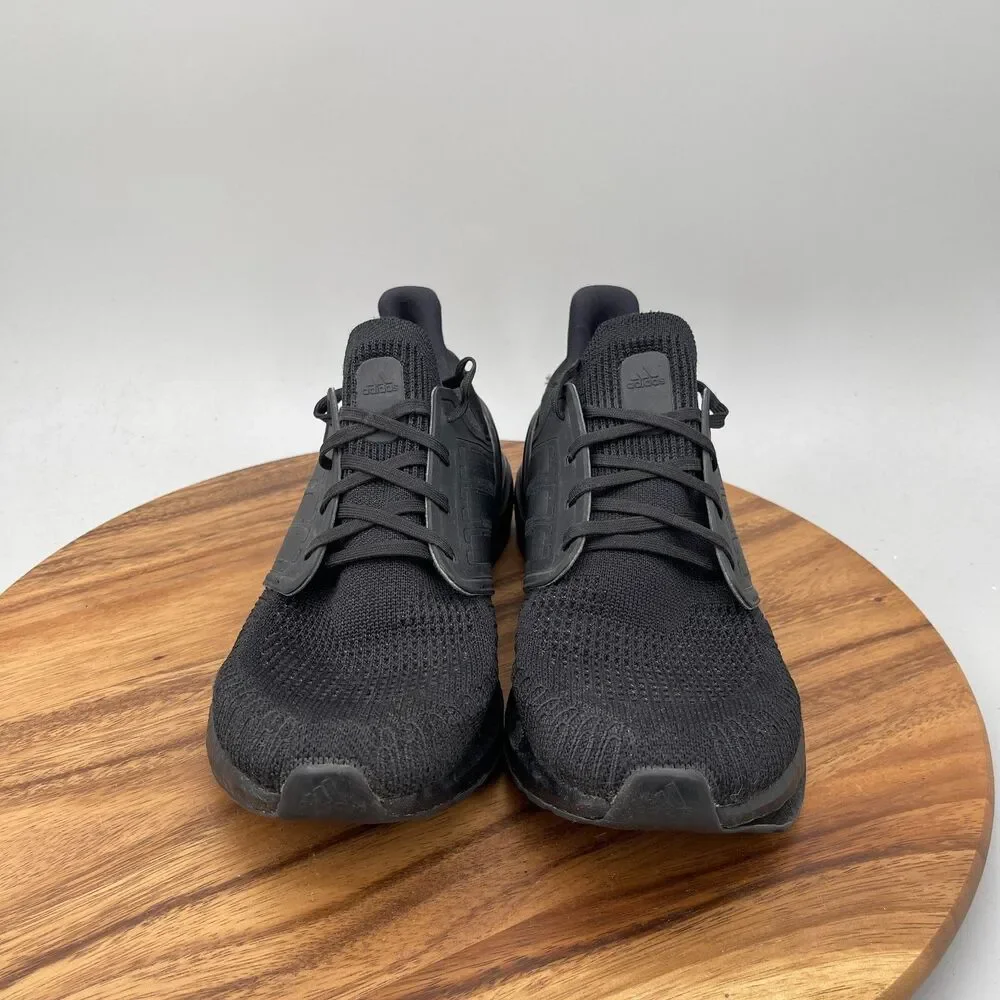 adidas Ultraboost 20 Shoes Mens Size 10.5 Triple Black Running Comfort Walking